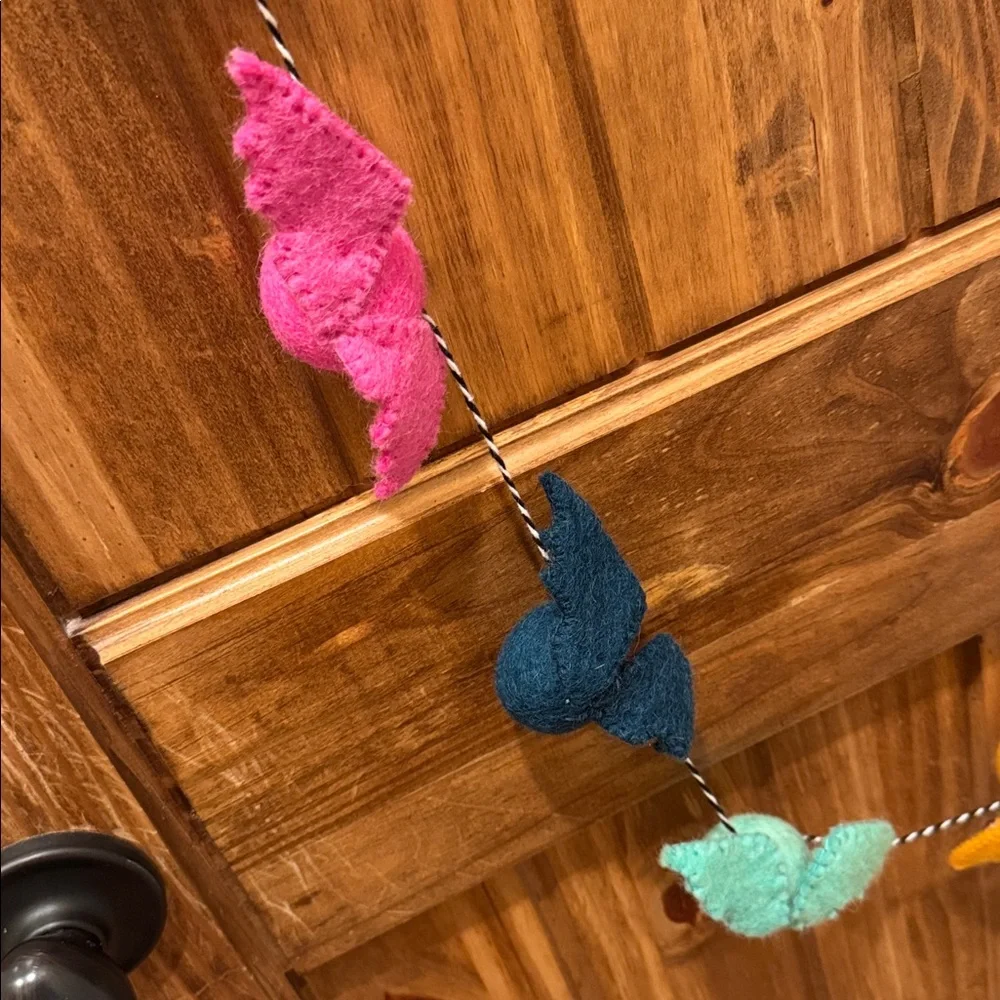 Bat Felt Halloween Garland by Kailo Chic